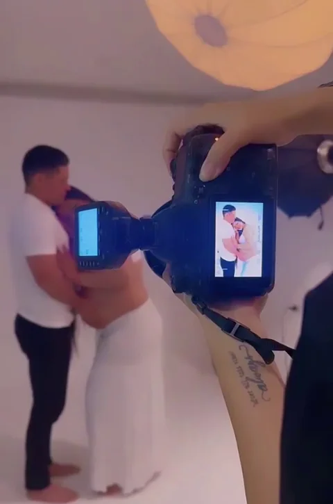 La cámara mostrando la foto recién tomada